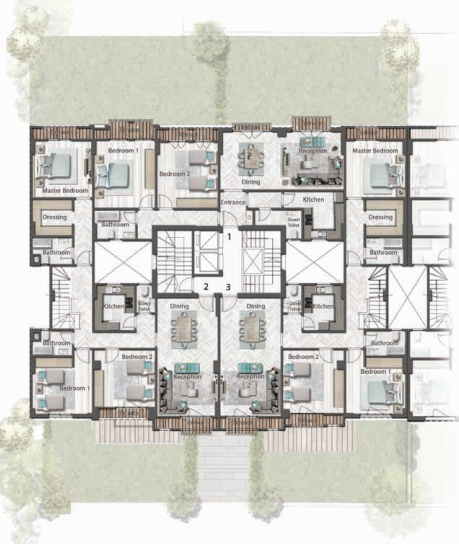 Floor plan for apartment at Green Square