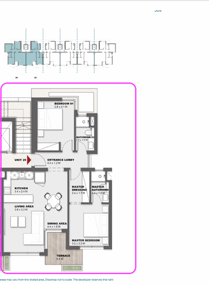 Floor plan for chalet at Solare