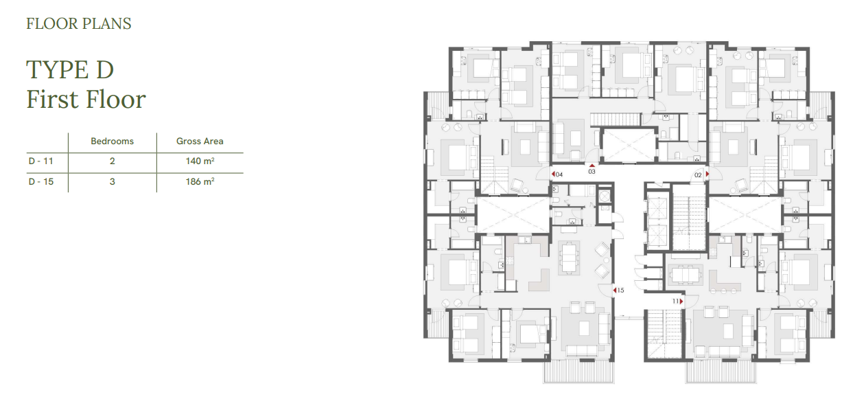 Floor plan for duplex at One33-Phase One