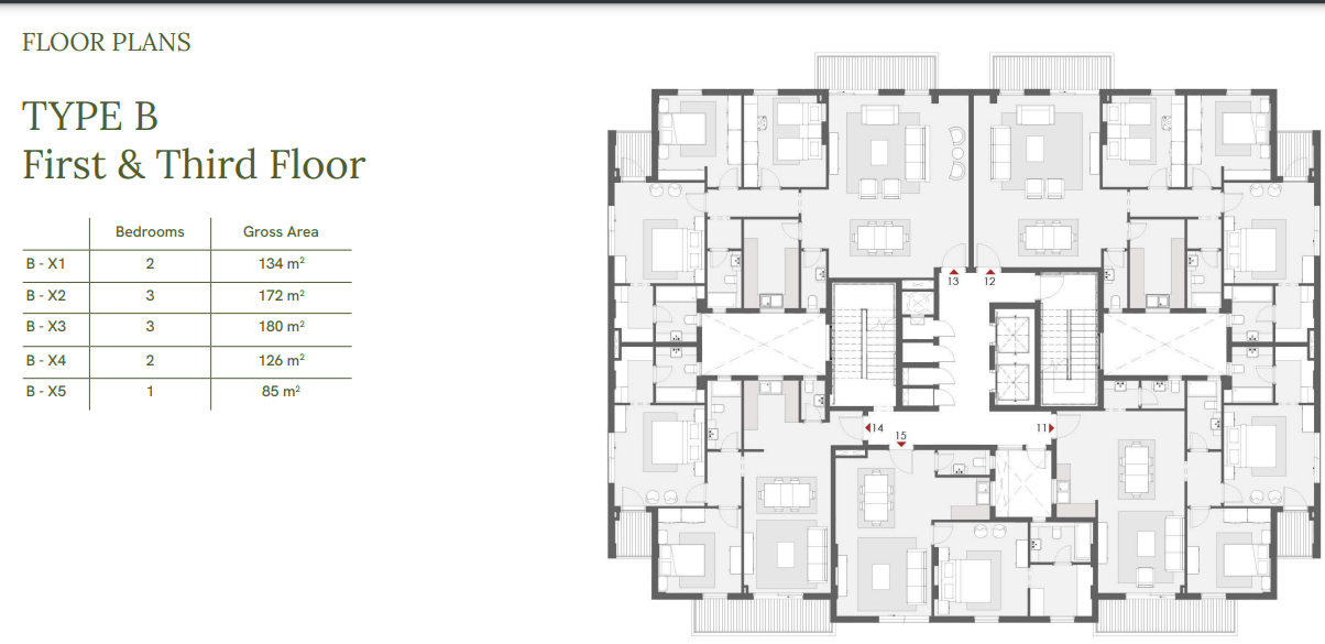 Floor plan for apartment at One33-Phase One
