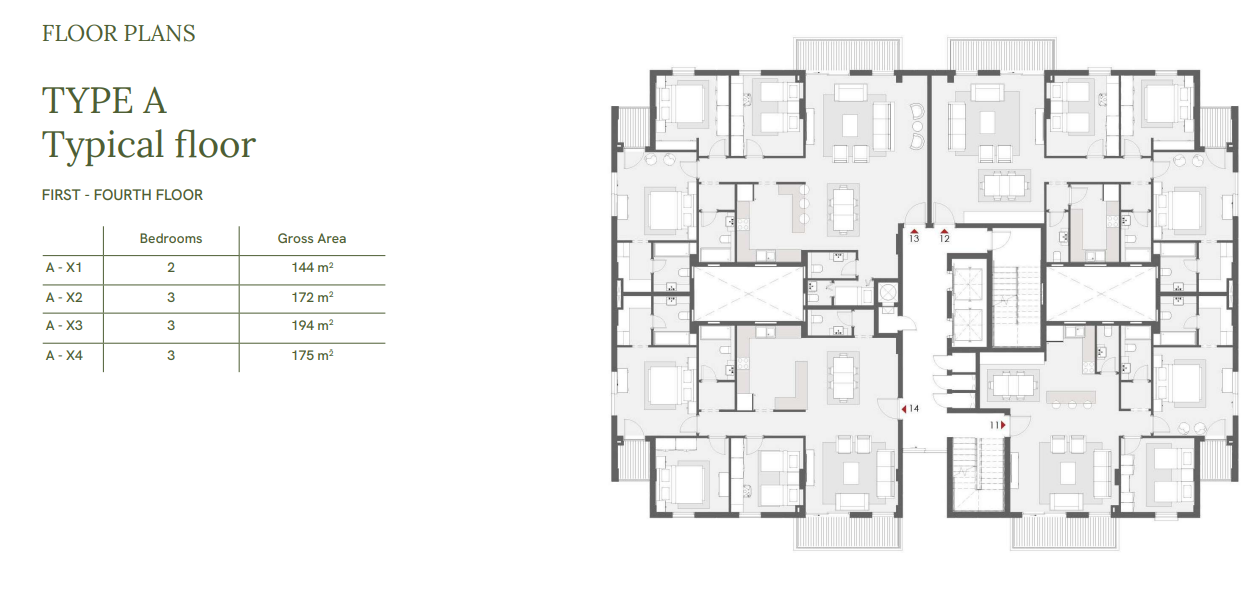 Floor plan for apartment at One33-Phase Two