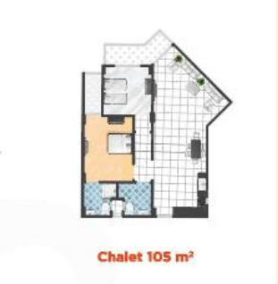 Floor plan for penthouse at Cape Bay Blumar Lasirena