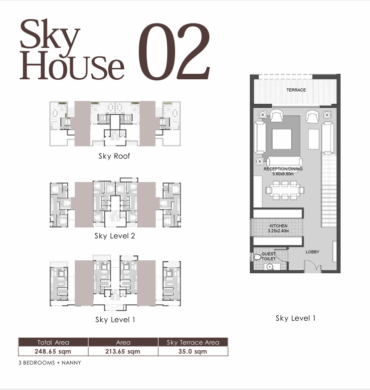 Floor plan for duplex at Karmell New Zayed