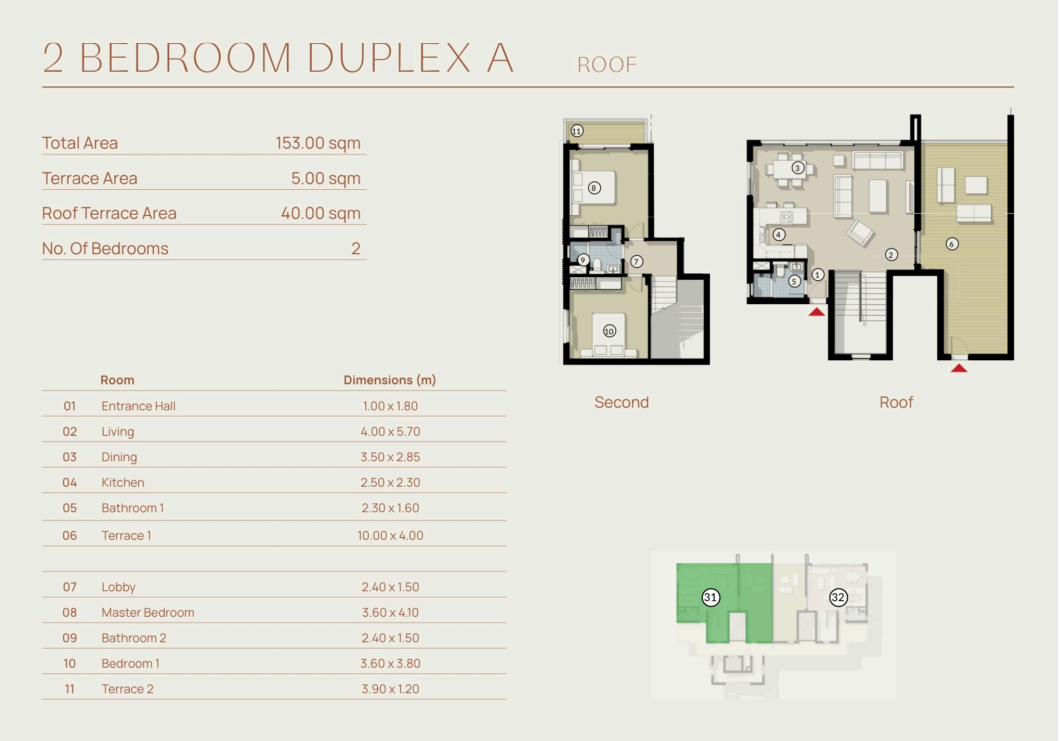 Floor plan for duplex at Silversands