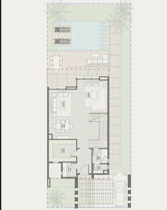 Floor plan for villa at Saada