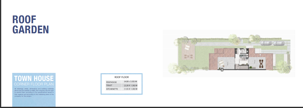 Floor plan for townhouse at Green Square