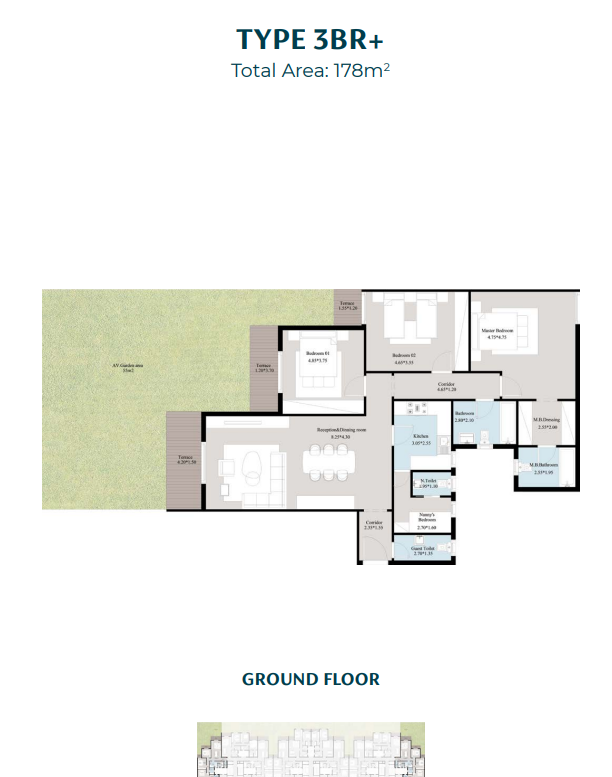 Floor plan for apartment at Acasa Mia