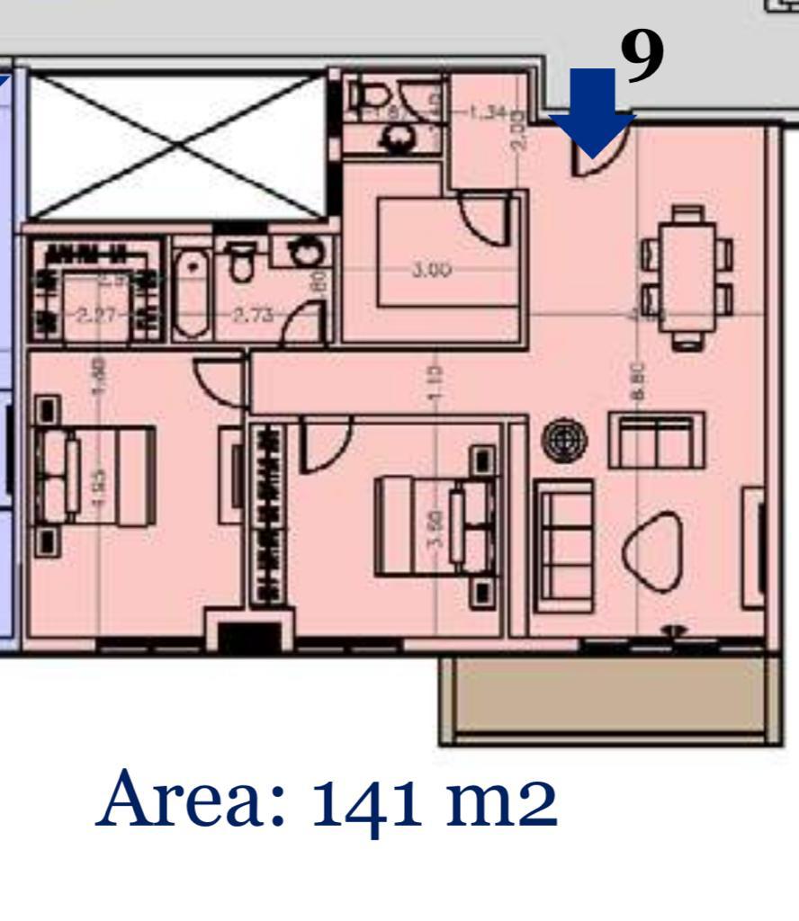 Floor plan for apartment at The City of Odyssia