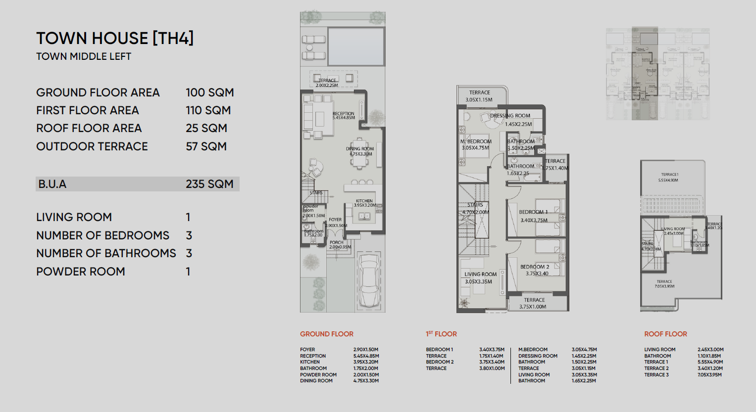 Floor plan for townhouse at Lake West