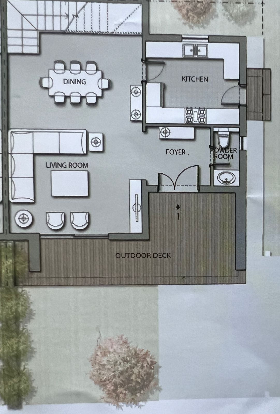 Floor plan for townhouse at Noor Capital Gardens