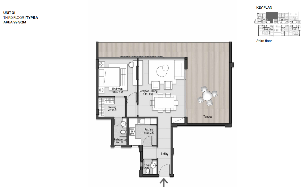 Floor plan for apartment at Nmq