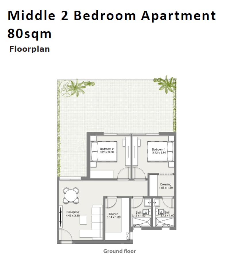 Floor plan for apartment at At East