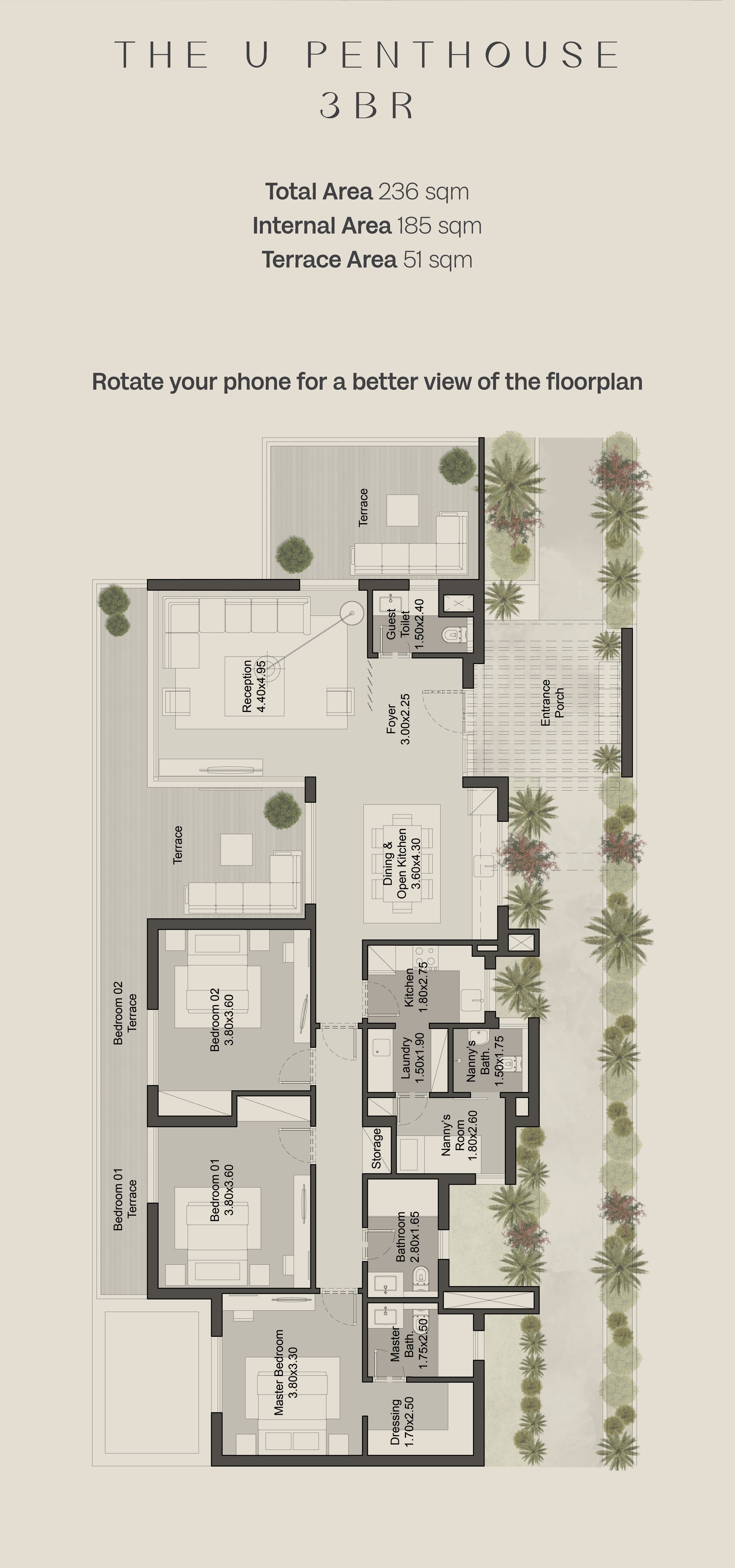 Floor plan for apartment at Hills of One