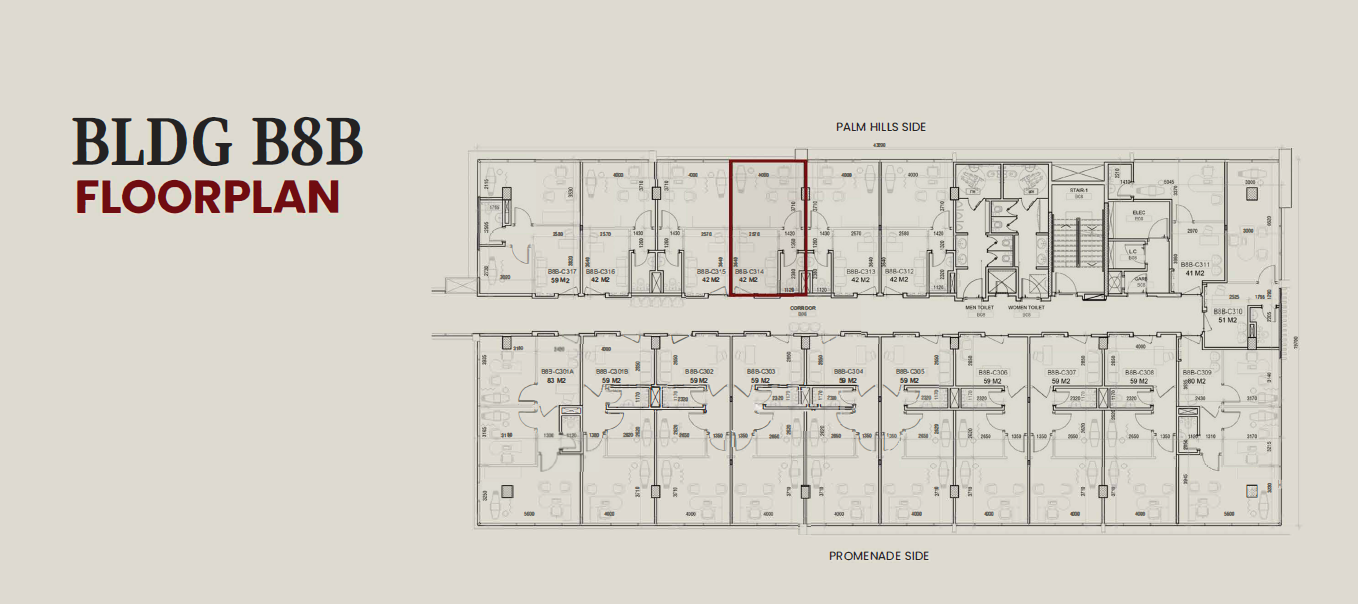 Floor plan for  at Eastmain New Cairo