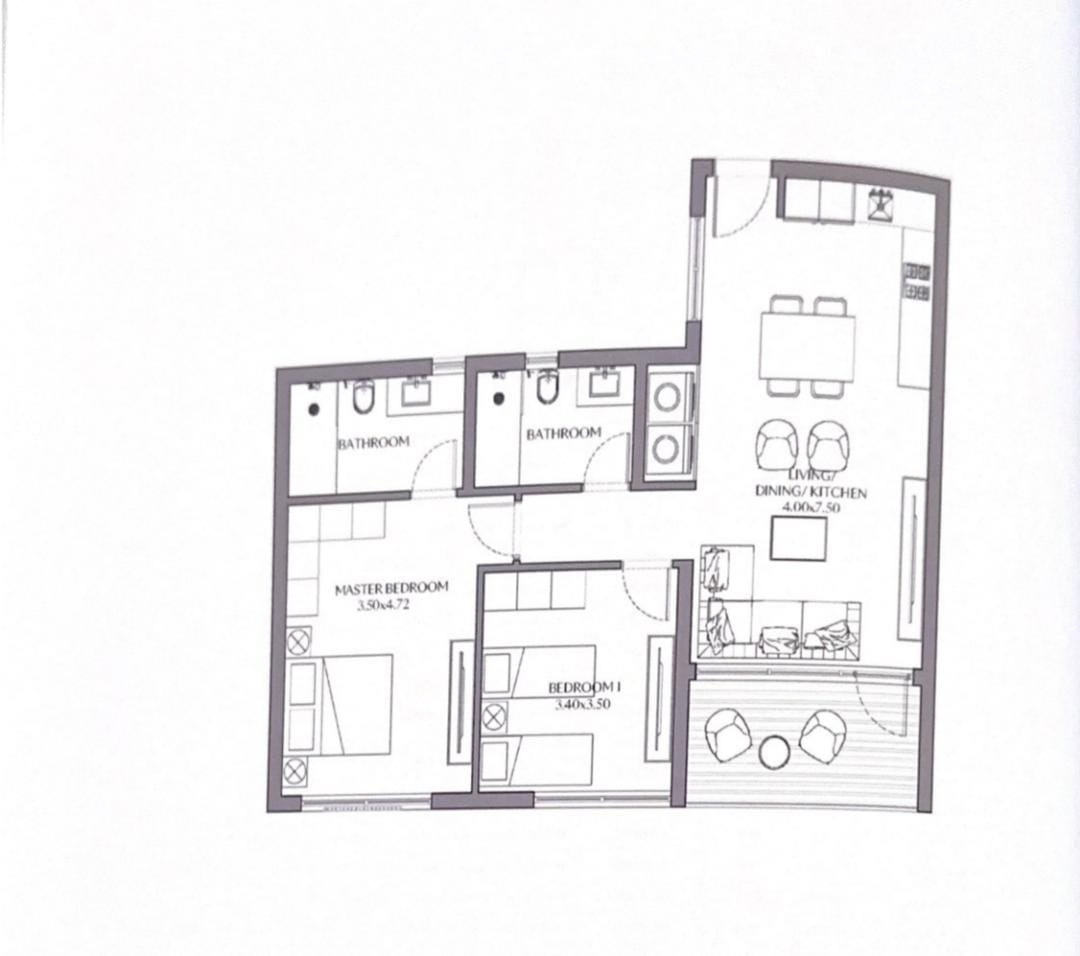 Floor plan for chalet at June