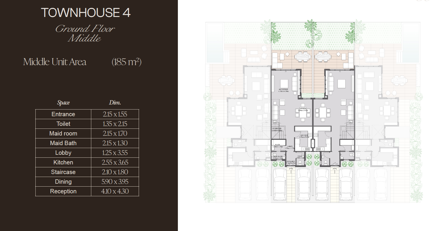 Floor plan for townhouse at Lugar