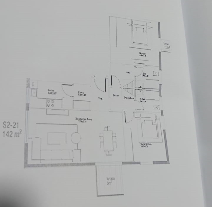 Floor plan for apartment at Sky Ramp