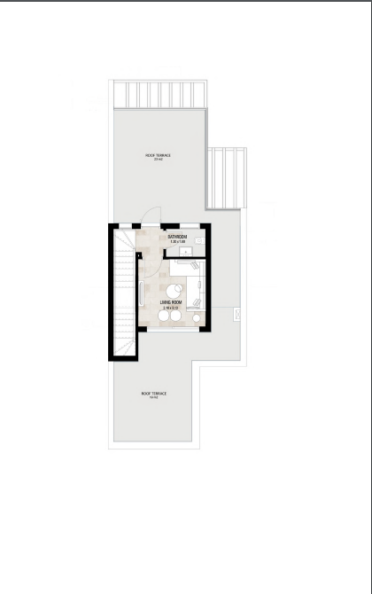 Floor plan for townhouse at Garden Lakes