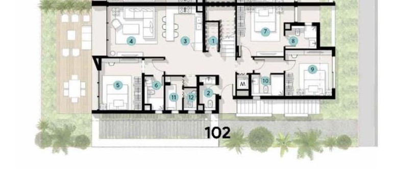 Floor plan for chalet at Azha North Coast