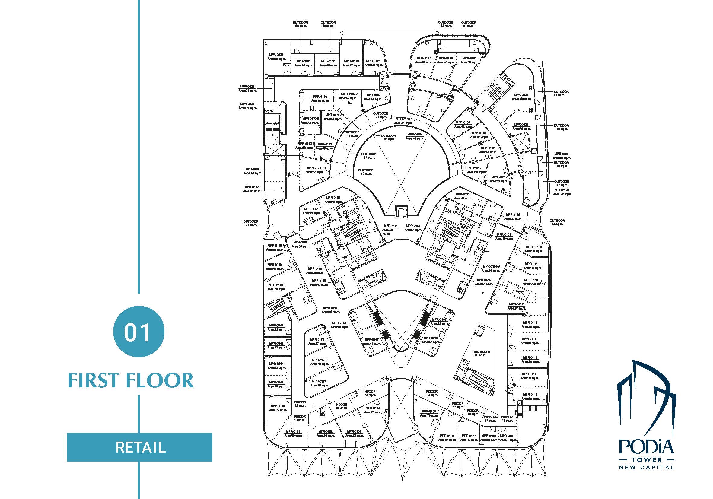 Floor plan for  at Podia Tower