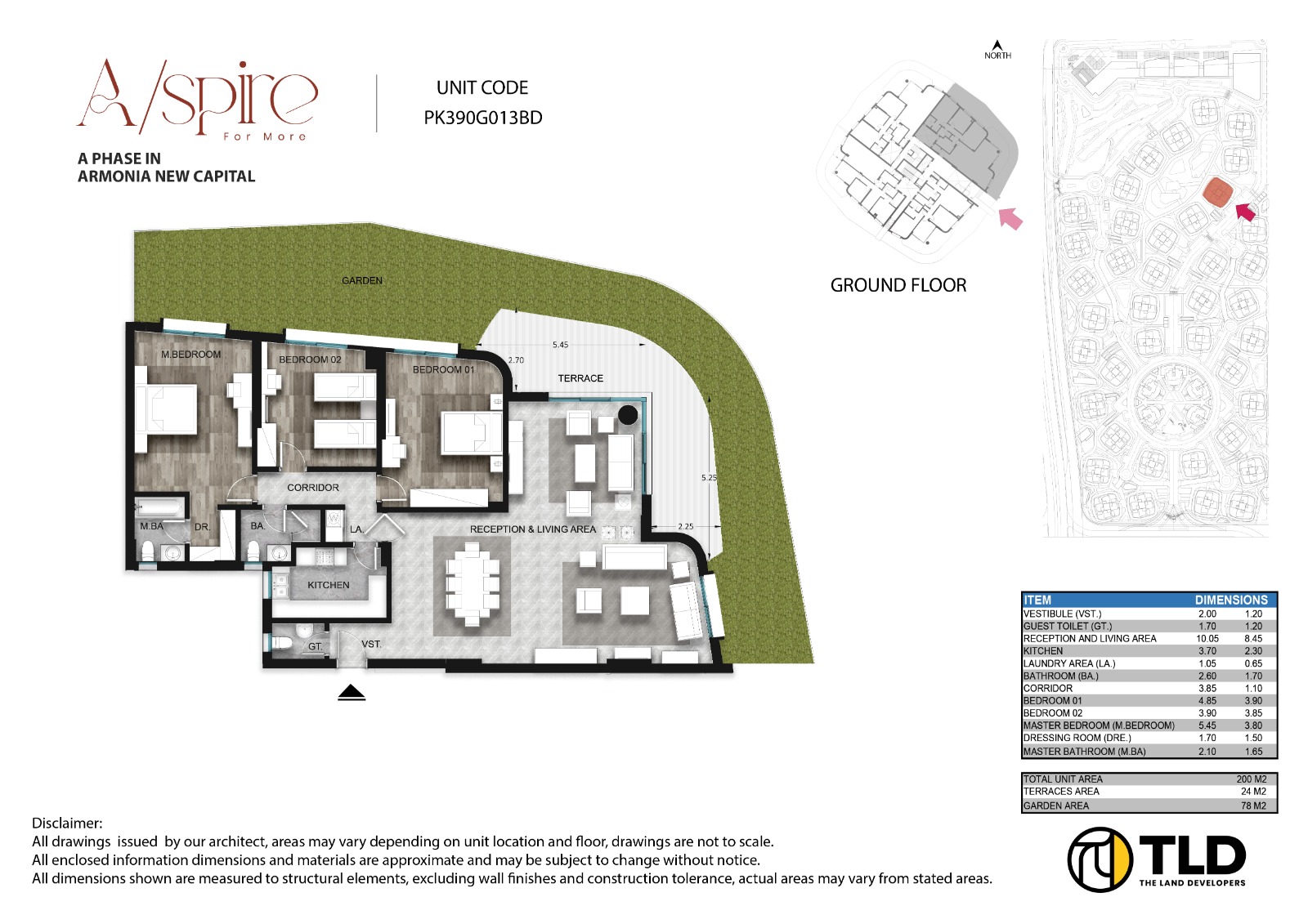 Floor plan for apartment at Armonia