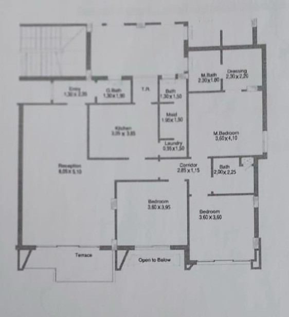 Floor plan for apartment at Terrace