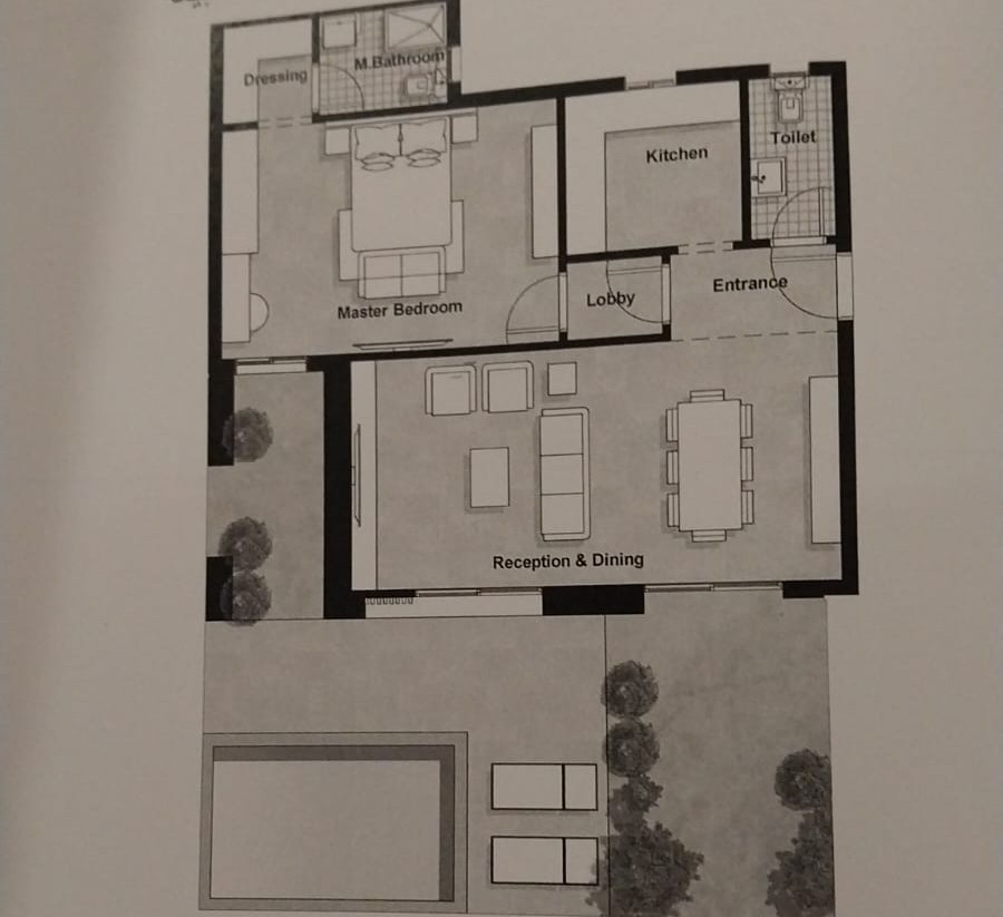 Floor plan for apartment at La Colina