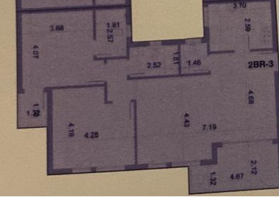 Floor plan for apartment at Rivers