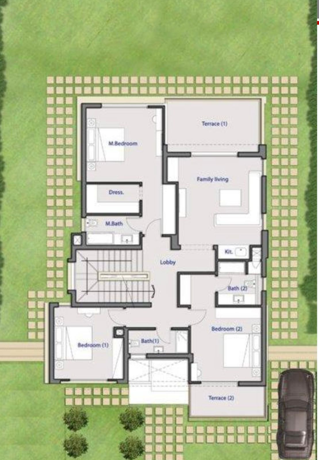 Floor plan for villa at Palm Hills Golf Extension