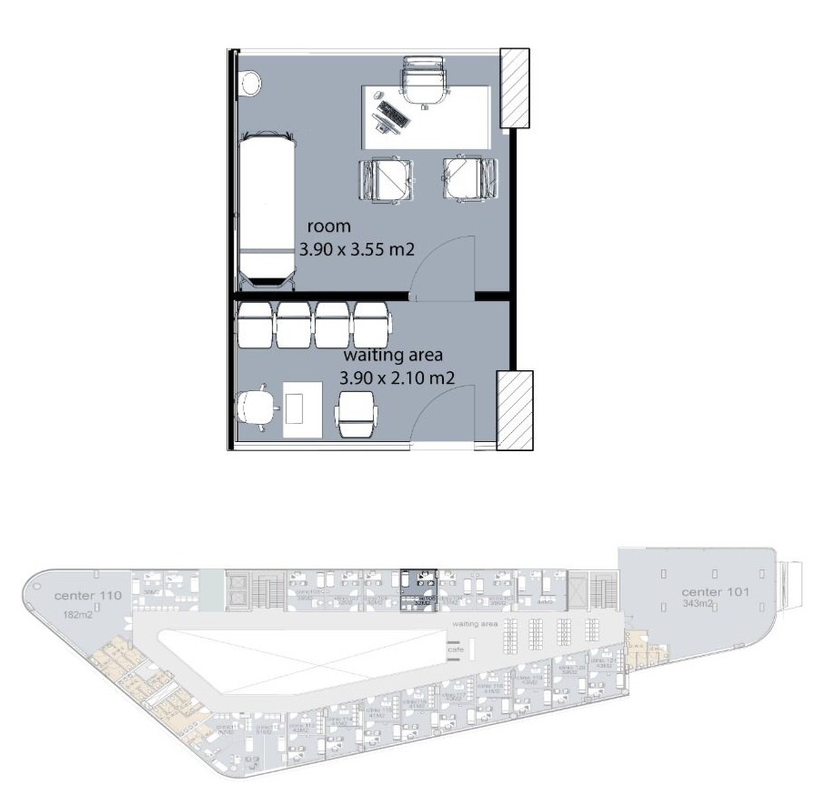Floor plan for  at La Mirada - New Cairo