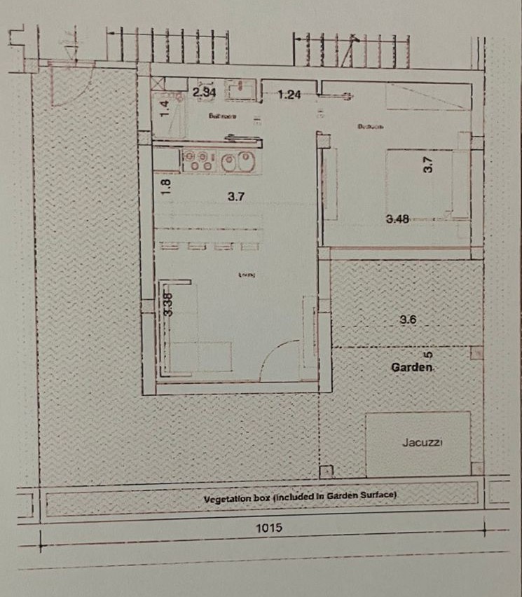Floor plan for chalet at Il Monte Galala