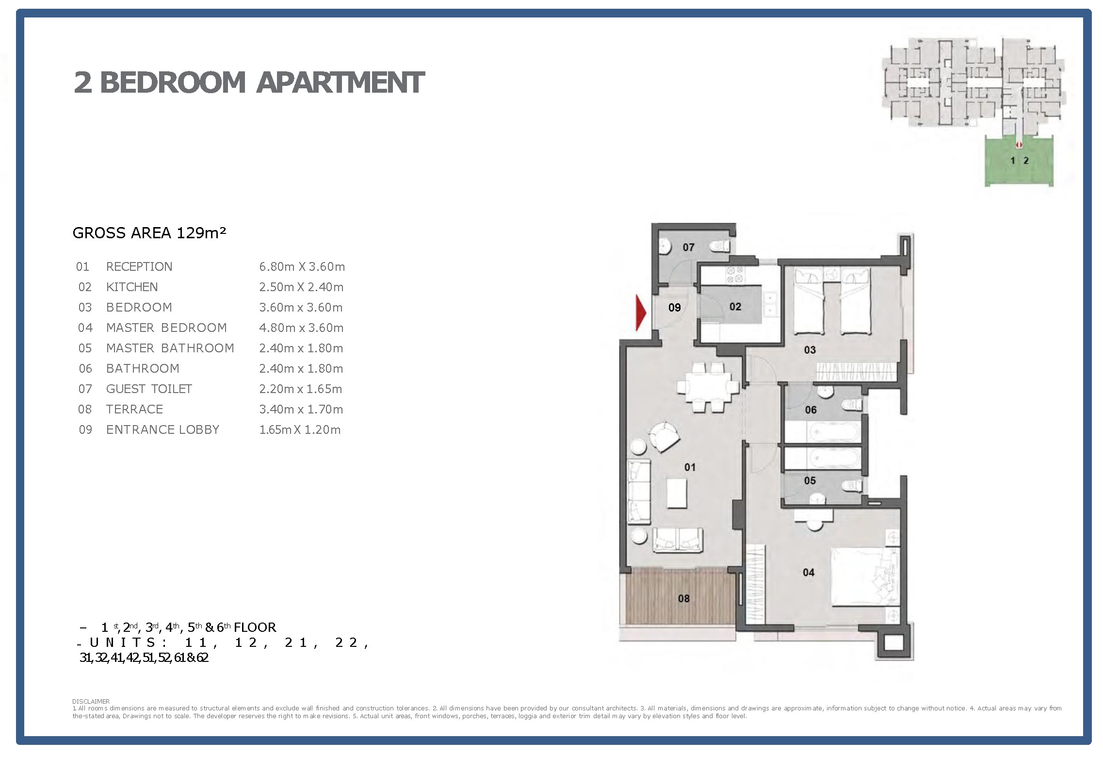 Floor plan for apartment at Il Bosco New Capital
