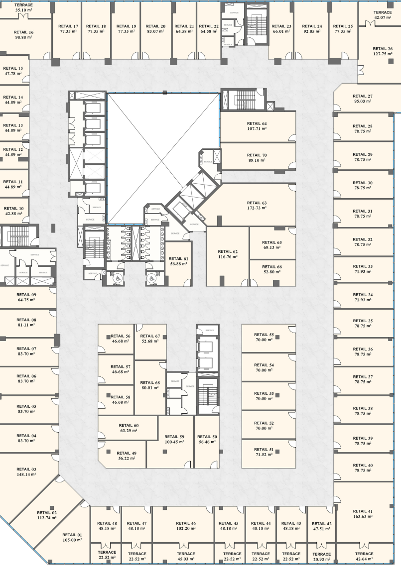 Floor plan for  at Modon Green River Tower