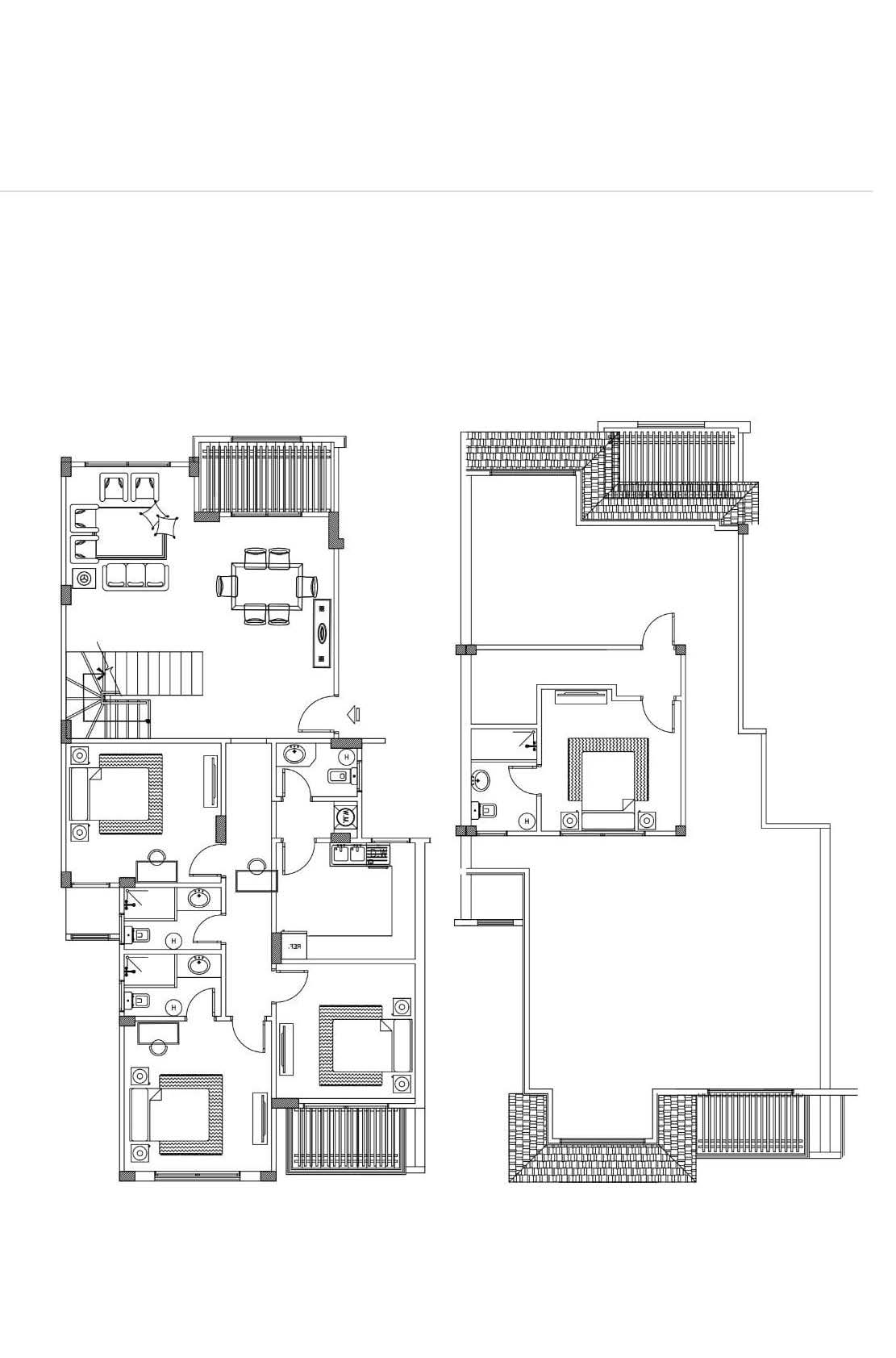 Floor plan for penthouse at Stone Residence
