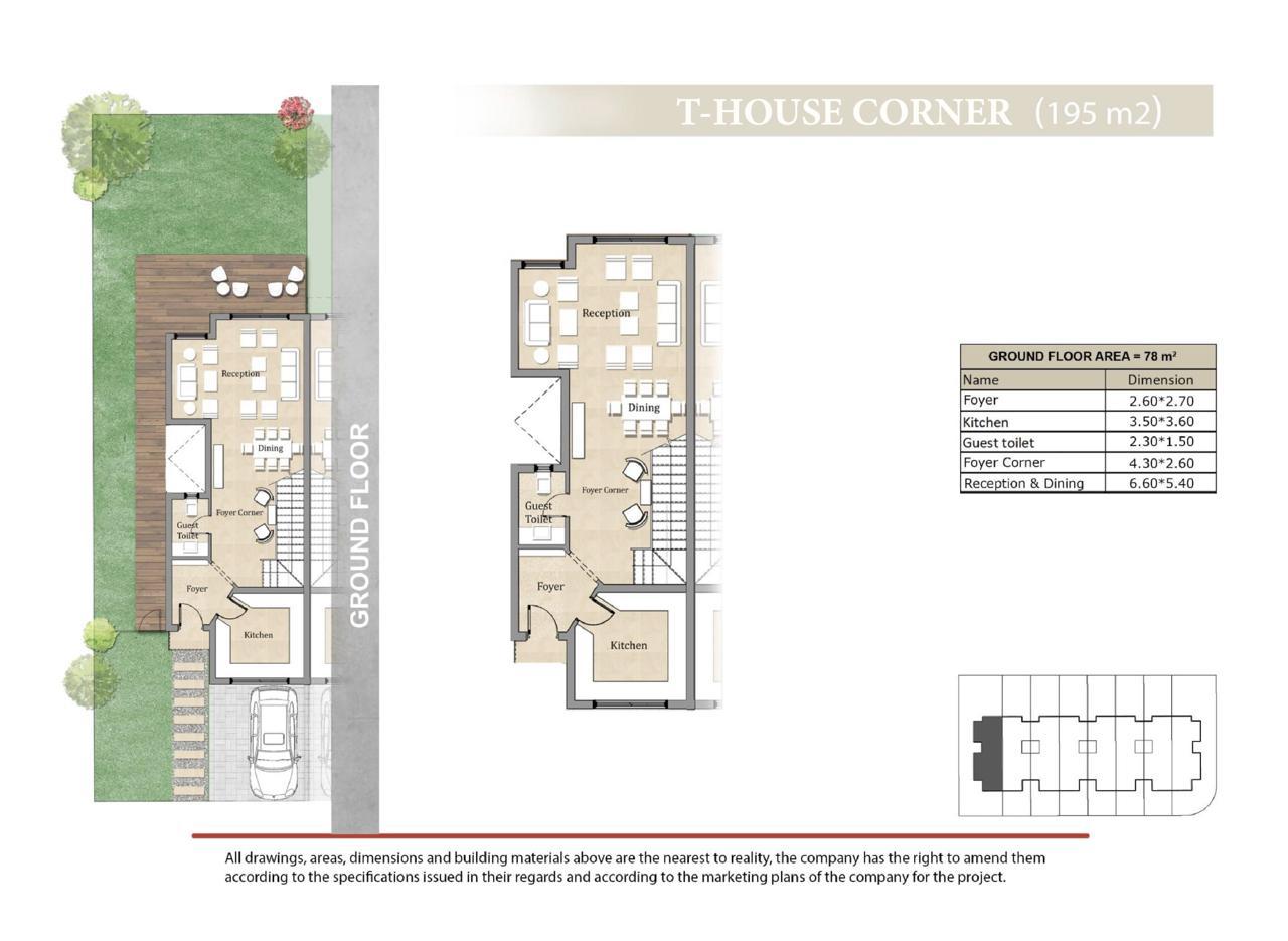 Floor plan for townhouse at Keeva