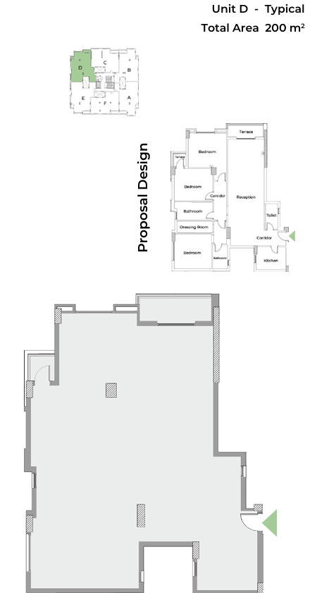 Floor plan for apartment at Capital Heights 1