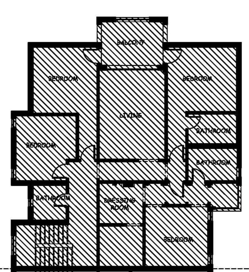 Floor plan for apartment at Beverly Hills El Shorouk