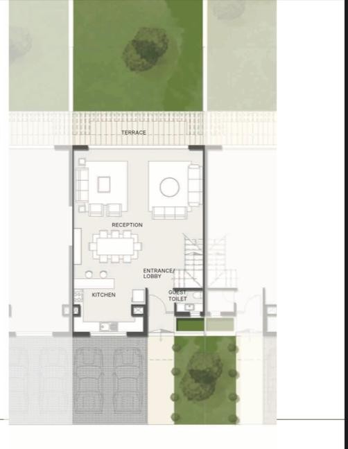 Floor plan for townhouse at Al Karma Gates