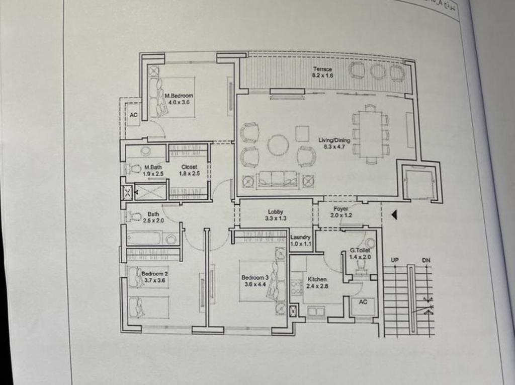 Floor plan for apartment at DISTRICT 5