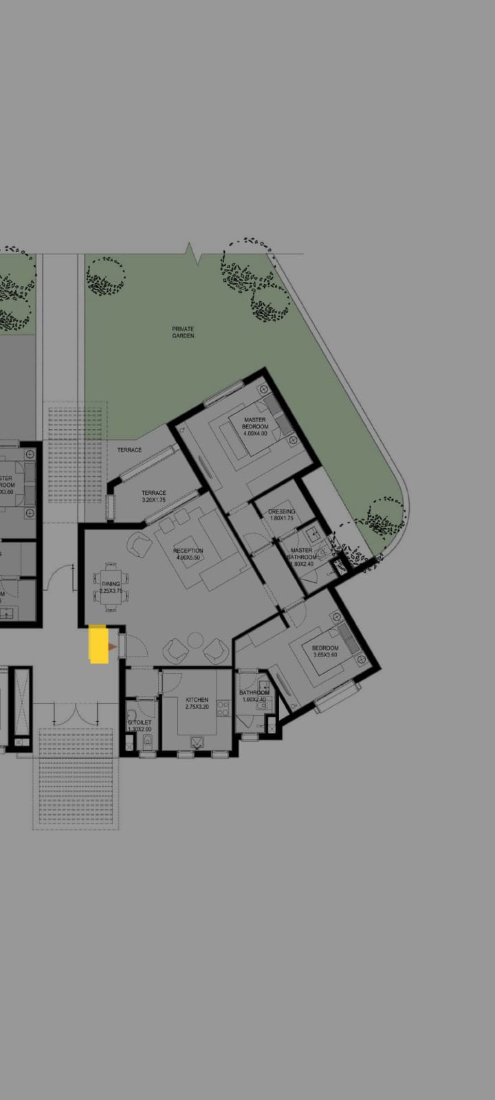 Floor plan for apartment at O West Orascom