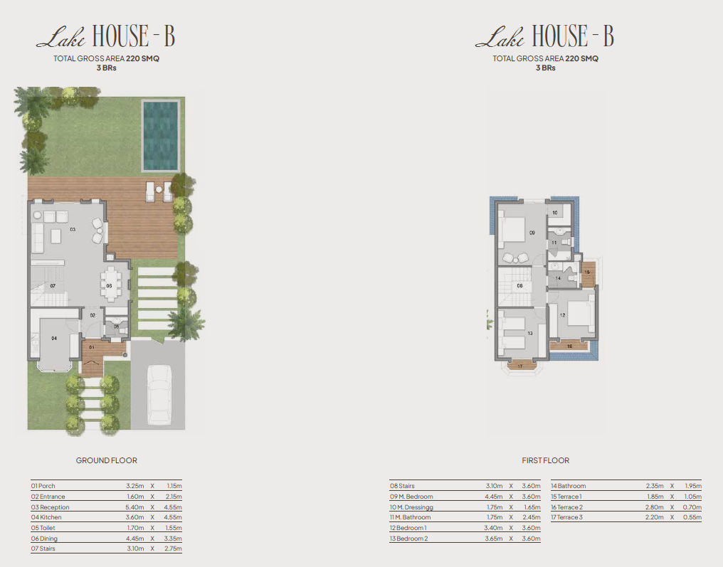 Floor plan for villa at Kings Way