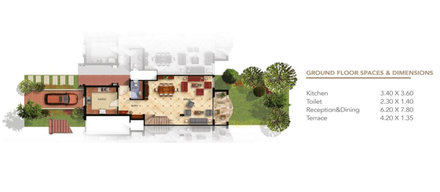 Floor plan for villa at Mountain View iCity October