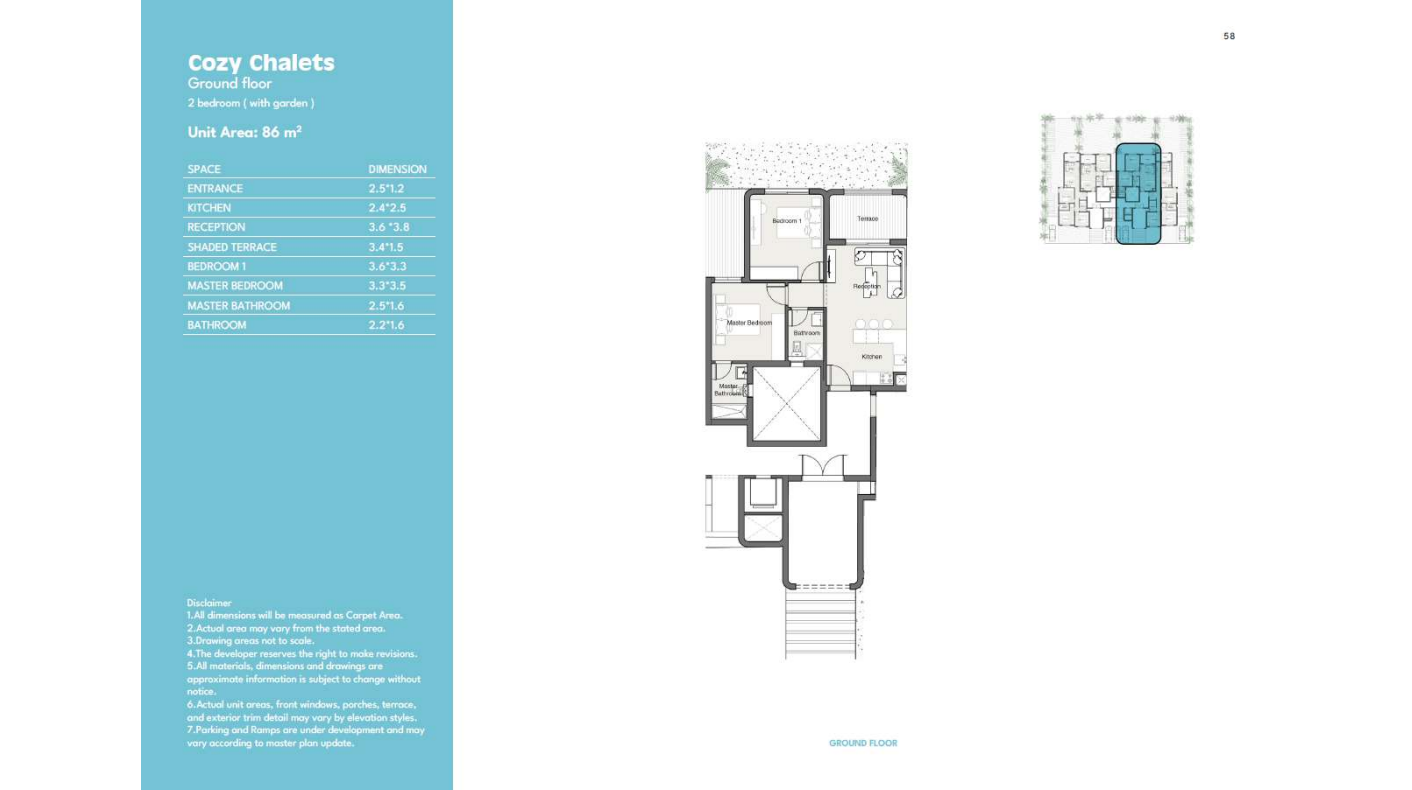 Floor plan for chalet at Summer