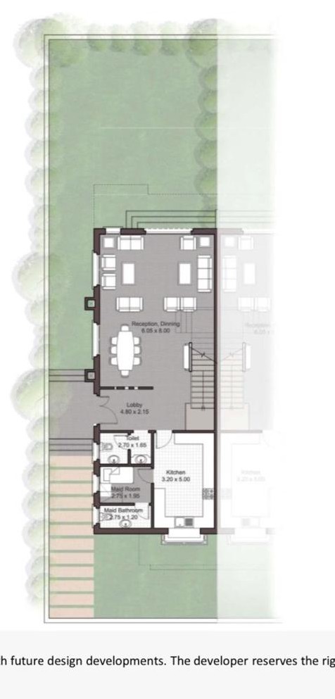 Floor plan for townhouse at JEDAR