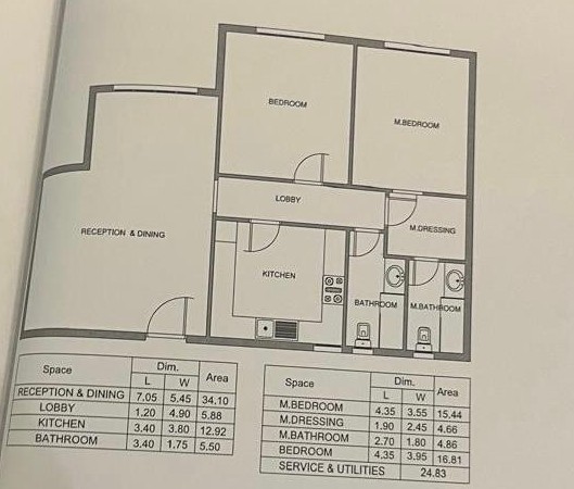 Floor plan for apartment at Mountain View iCity October
