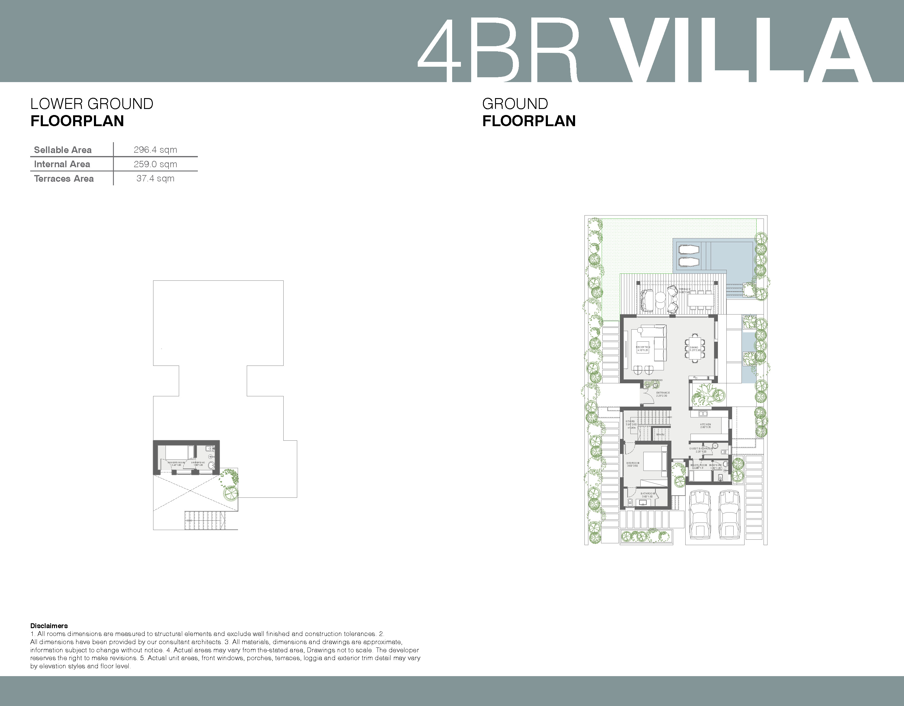 Floor plan for villa at The Med