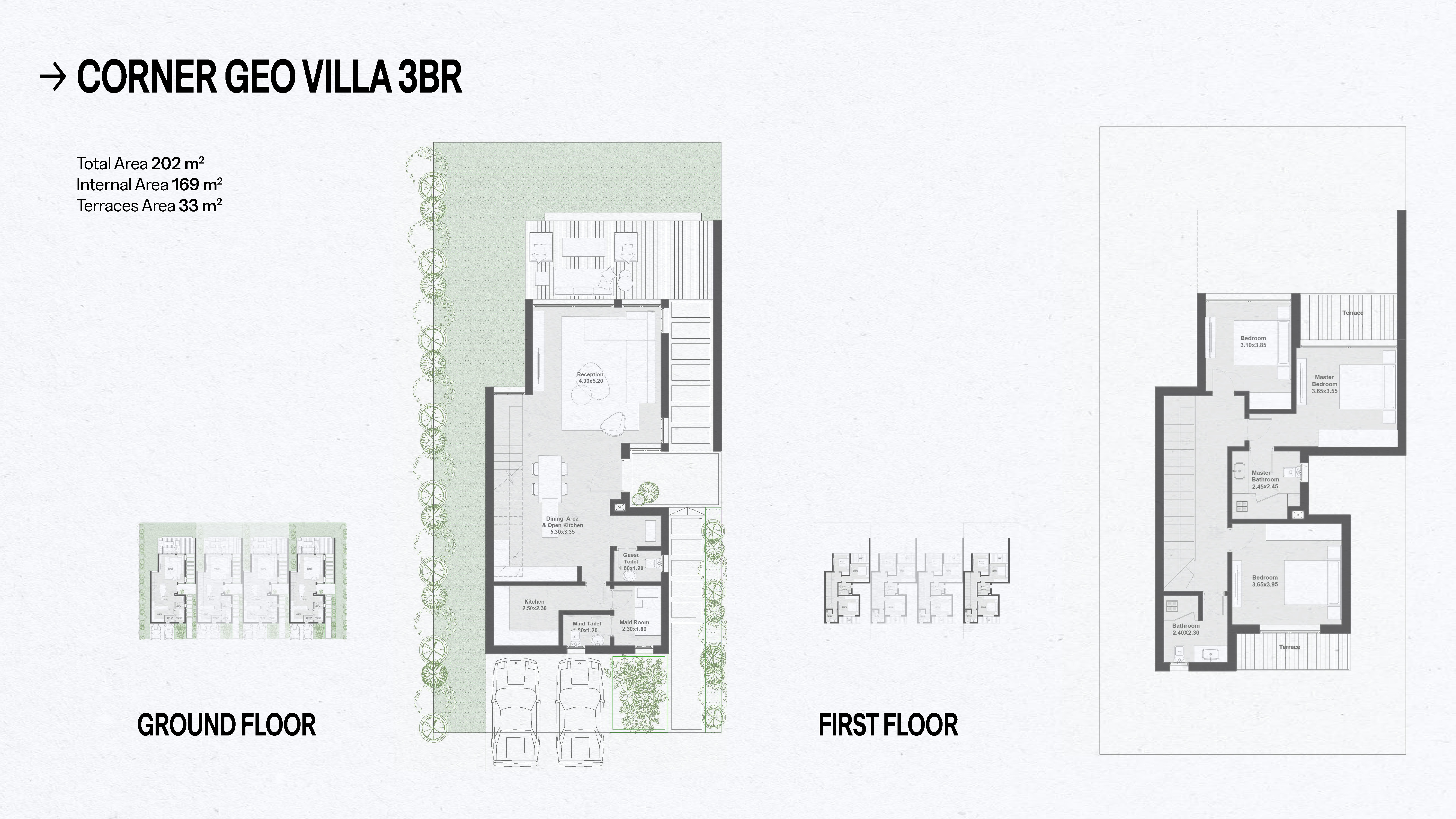 Floor plan for villa at Geo The Med