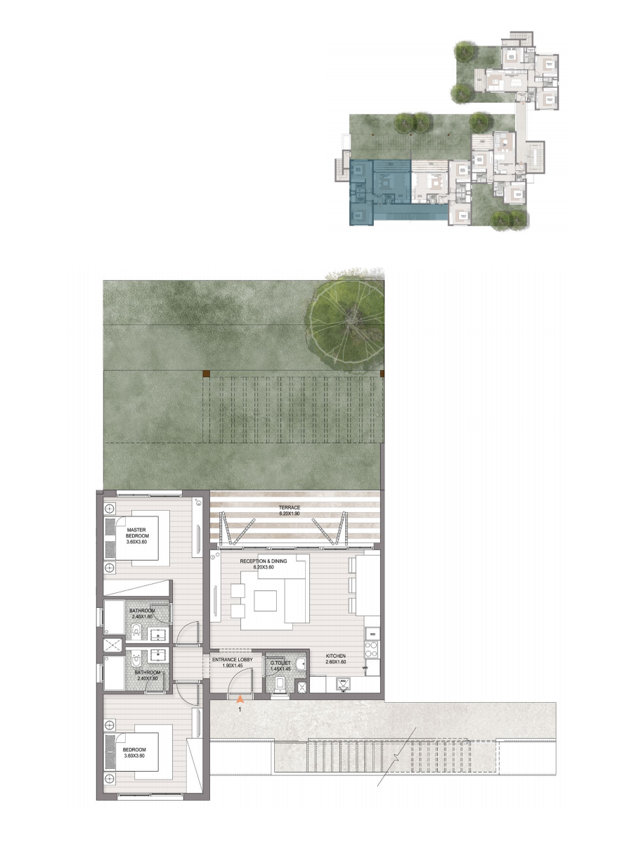 Floor plan for apartment at Makadi Heights