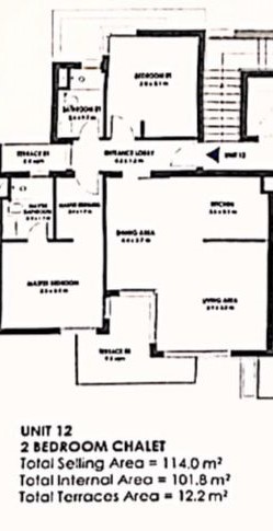 Floor plan for apartment at Solare