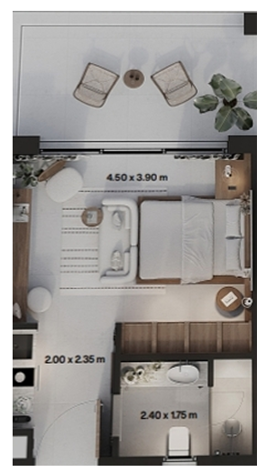 Floor plan for  at Gaia Cabanas